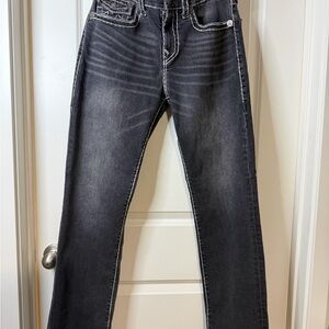 True Religion Dark Gray Straight Jeans